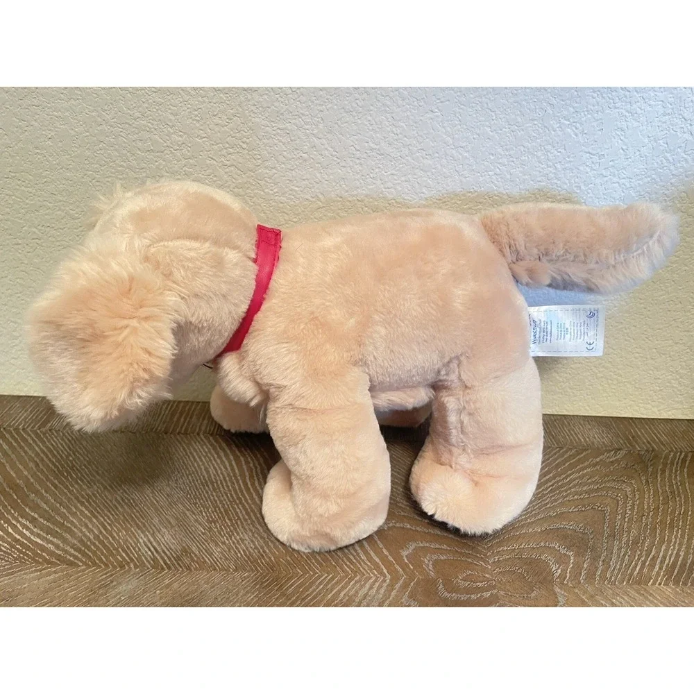 Build A Bear Dog Yellow Blonde Tan Labrador Red Collar Plush‎ BAB